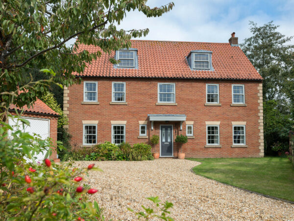 home with sash windows