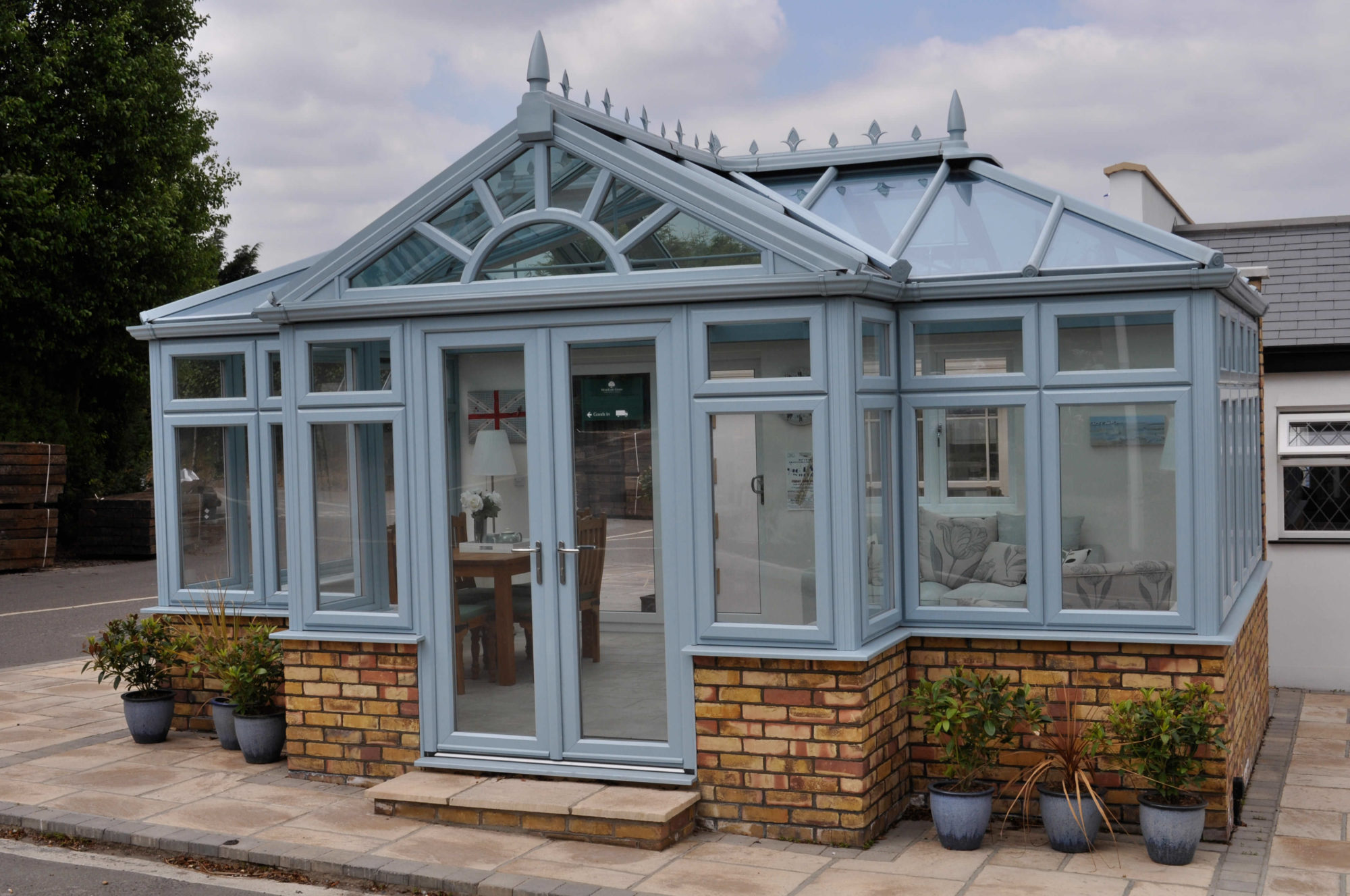 upvc painted frame windows