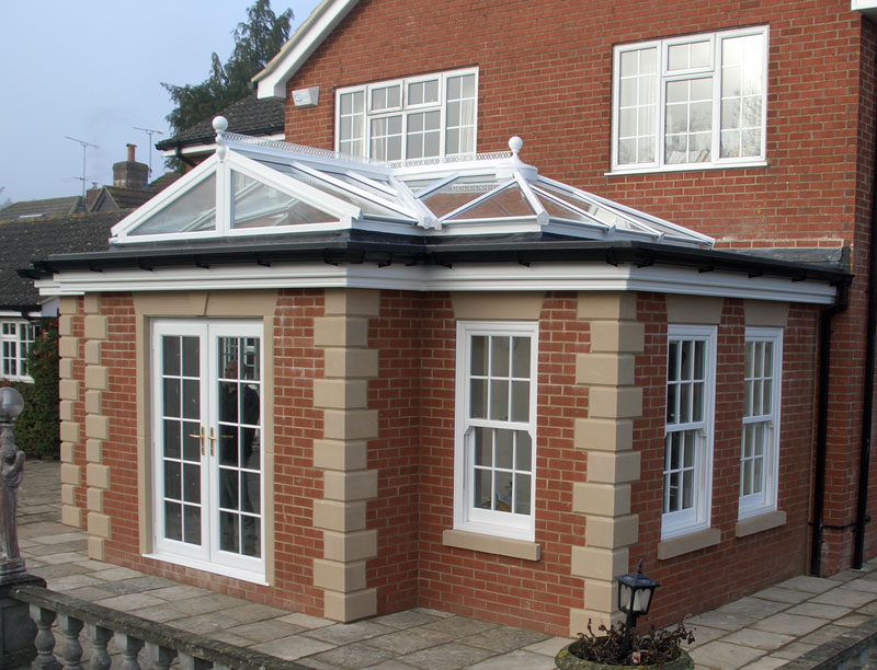 home extension with upvc doors and windows