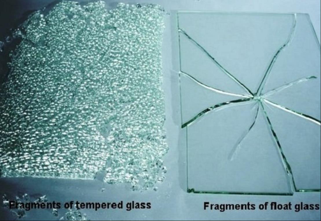 toughened glass and float glass