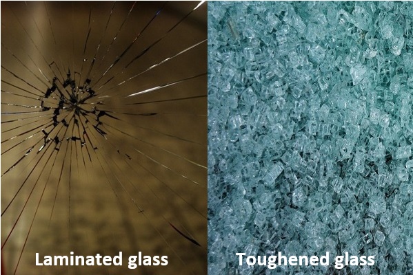 toughened and laminated glass