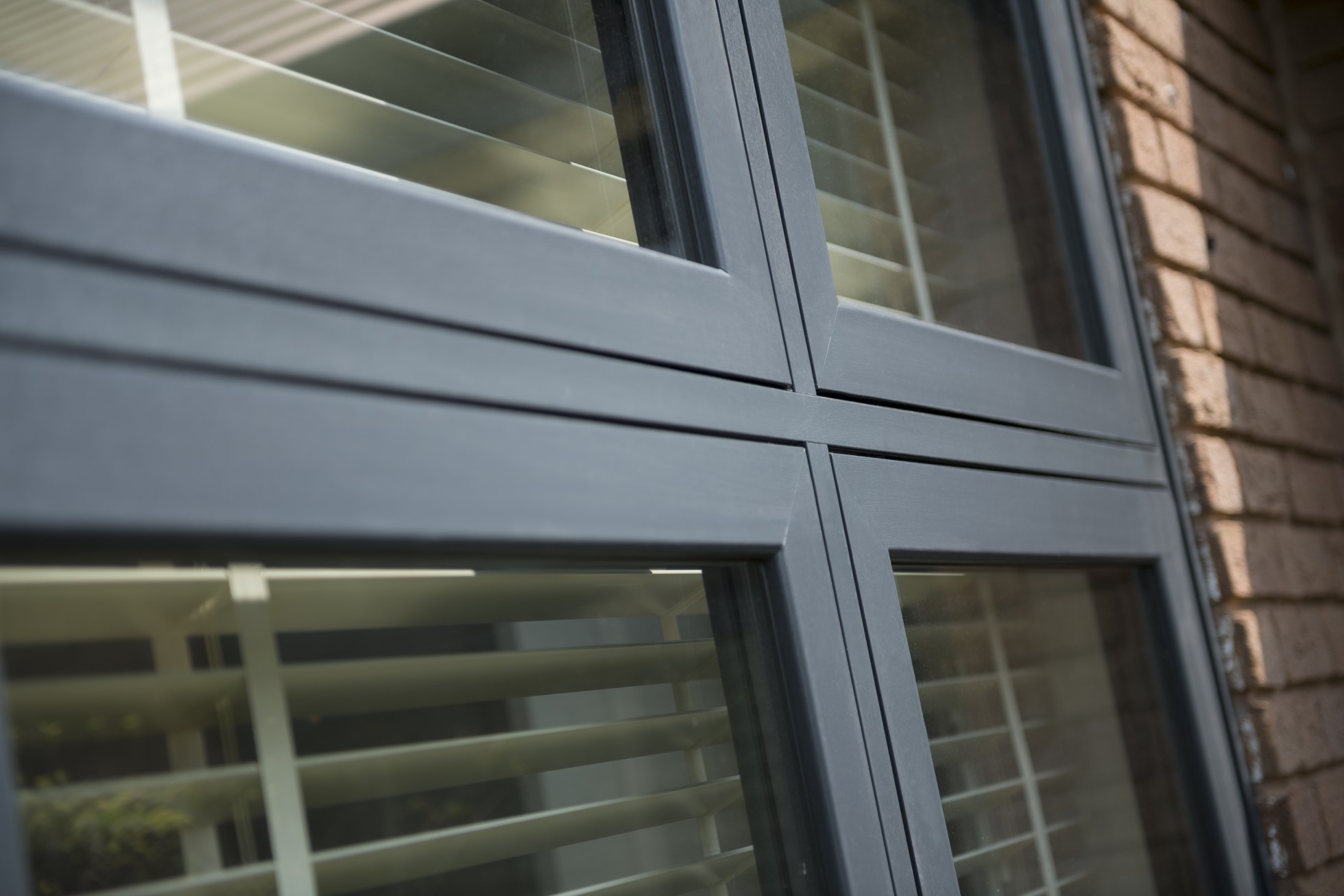 grey upvc flush sash window