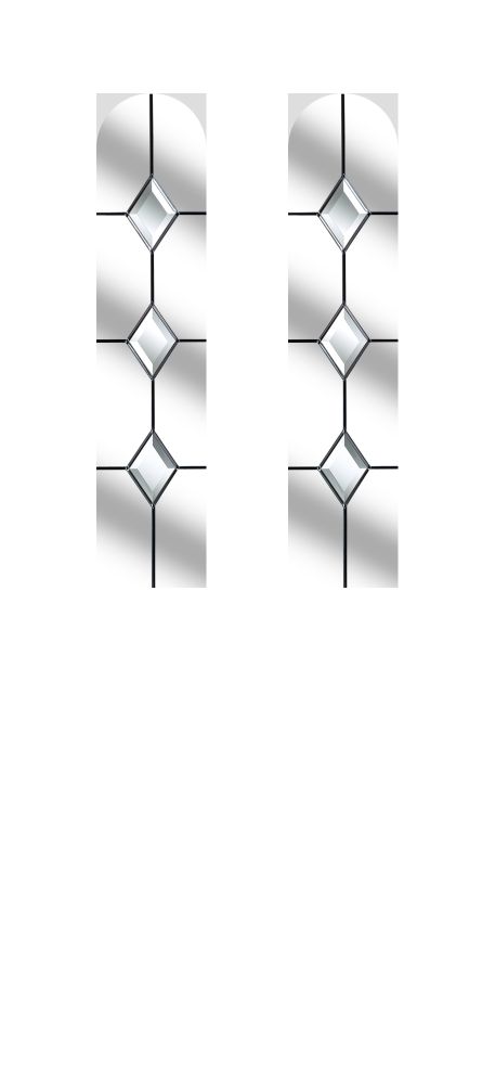 Diamonds Clear Glass for Door