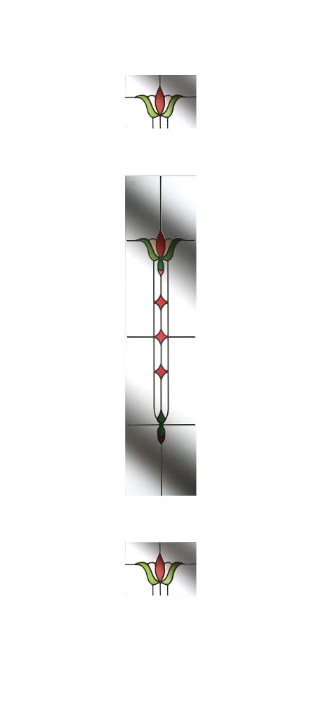 Fleur Glass for Door