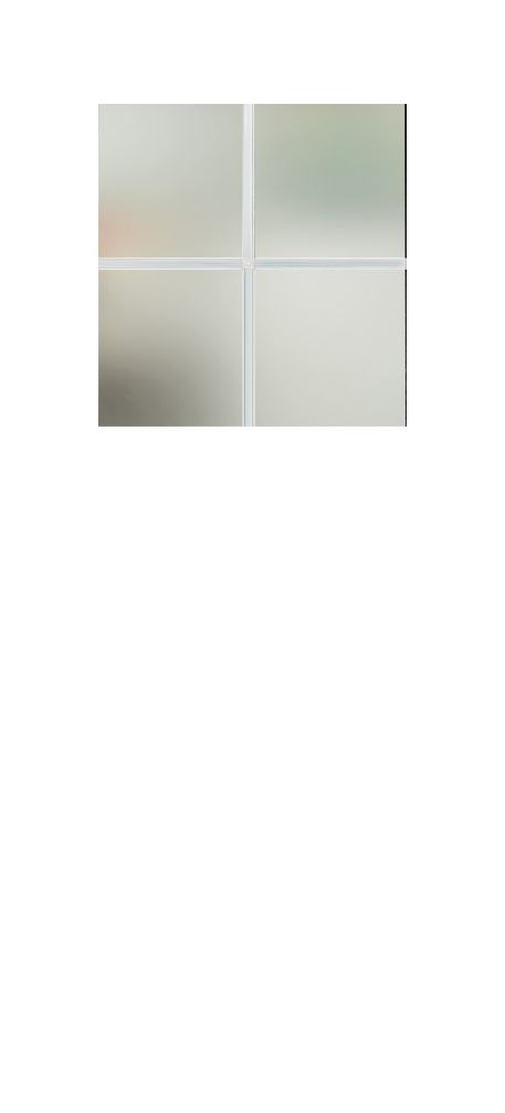 white glass for door with Georgian Bar