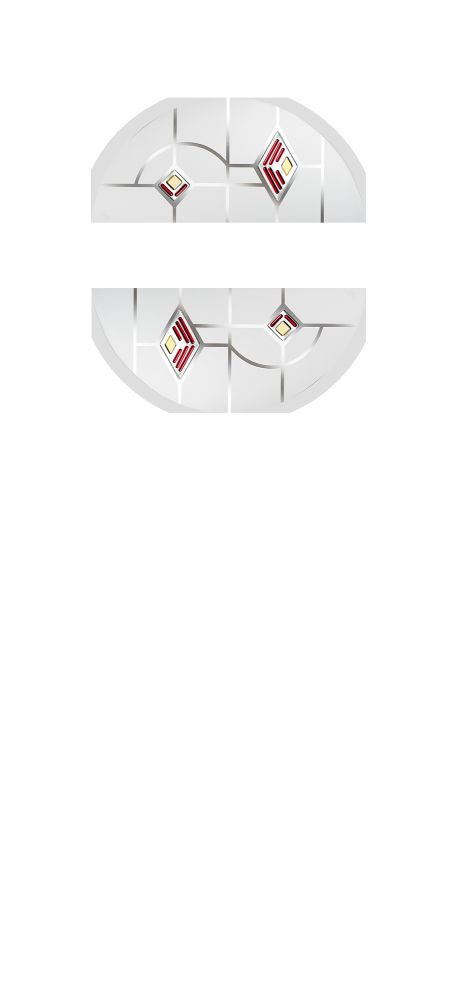 Murano Red Glass for Door
