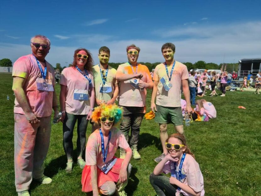 starglaze team picture after colorful celebration